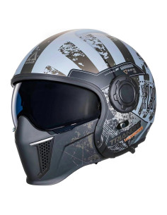 Casco de Motocicleta TRIANGLE OP12A Doble Visor XXL