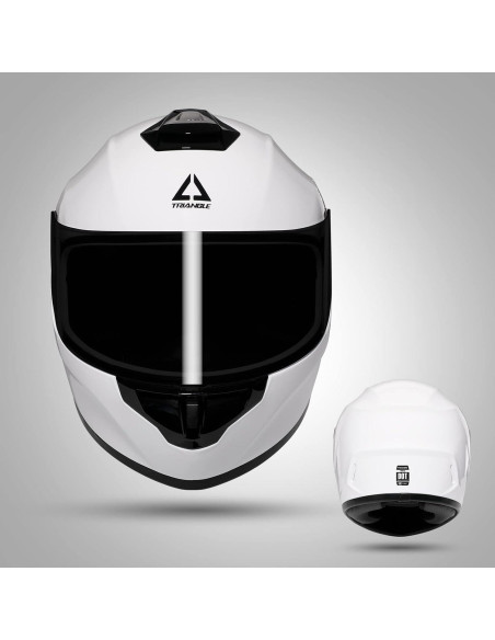 Casco de Motocicleta TRIANGLE TFF15-MB-VS Grande Blanco Casco de Motocicleta TRIANGLE TFF15-MB-VS Grande Blanco