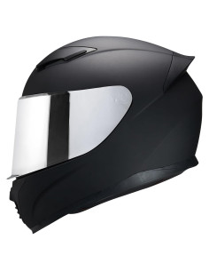 Casco Integral Negro JQF Gear WS-607 para Motocicleta L