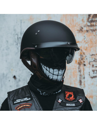 Casco de motocicleta VCOROS F-07 XL con visera solar