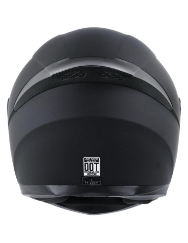 Casco Integral Negro JQF Gear WS-607 para Motocicleta L