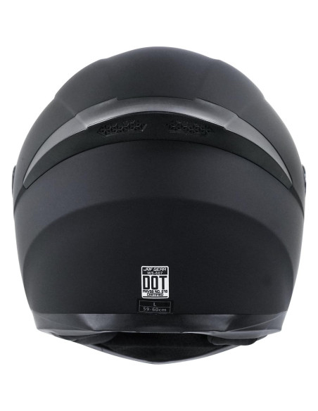 Casco Integral Negro JQF Gear WS-607 para Motocicleta M Casco Integral Negro JQF Gear WS-607 para Motocicleta M