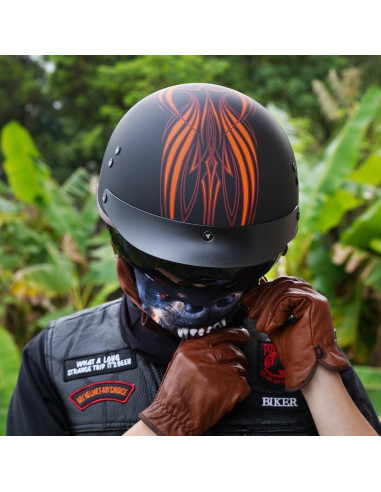 Casco VCOROS F-07 Media Cara con Visera Solar XXL