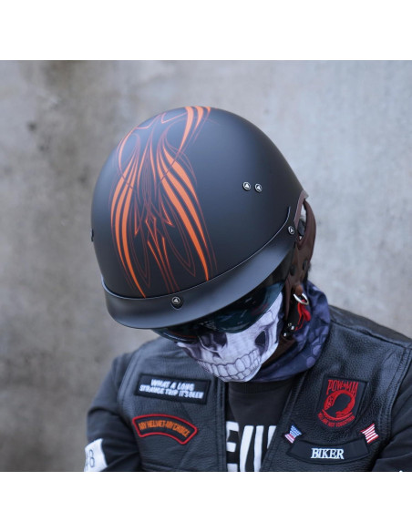Casco de motocicleta JQF Gear MM107 Cruiser retro L Casco de motocicleta JQF Gear MM107 Cruiser retro L