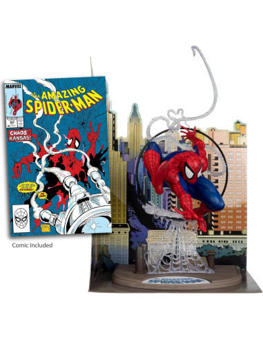 Figura Spider-Man 1:6 McFarlane Toys con Escena y Cómic