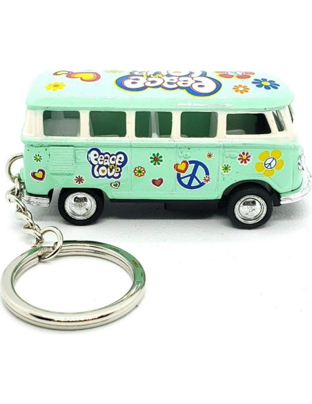 Autobús Clásico Hippie Volkswagen KiNSMART 1:64 Verde Pastel Autobús Clásico Hippie Volkswagen KiNSMART 1:64 Verde Pastel