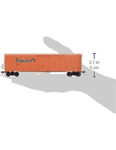 Reefer de Acero 15m Bachmann Tropicana Naranja Escala HO Reefer de Acero 15m Bachmann Tropicana Naranja Escala HO
