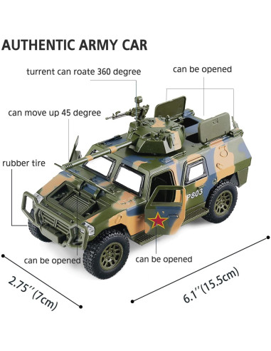 Camión Militar CORPER TOYS 1:50 con Luces y Sonidos