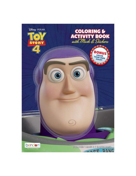 Libro de Colorear Toy Story 4 Bendon con Máscara 48 Páginas Libro de Colorear Toy Story 4 Bendon con Máscara 48 Páginas