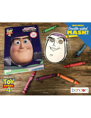 Libro de Colorear Toy Story 4 Bendon con Máscara 48 Páginas