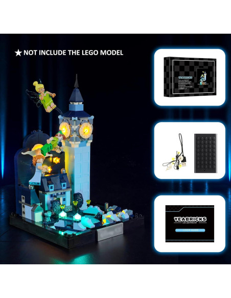 Kit de Luz LED YEABRICKS para Lego 43232 Peter Pan y Wendy Kit de Luz LED YEABRICKS para Lego 43232 Peter Pan y Wendy