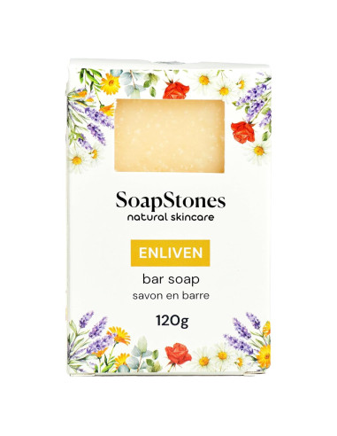 Jabón Hidratante Enliven Soapstones 170g - Naranja Dulce y Pomelo