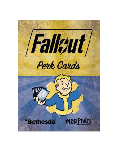 Cartas de Perk Fallout Modiphius RPG - 148 Cartas