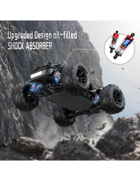 Coche RC 4WD Evmore 1/16 43 mph Todo Terreno 2 Baterías Coche RC 4WD Evmore 1/16 43 mph Todo Terreno 2 Baterías