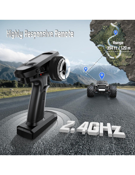 Coche RC 4WD Evmore 1/16 43 mph Todo Terreno 2 Baterías Coche RC 4WD Evmore 1/16 43 mph Todo Terreno 2 Baterías