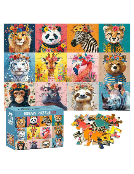 Rompecabezas de 100 Piezas para Niños MJYPHDM 38x25cm Rompecabezas de 100 Piezas para Niños MJYPHDM 38x25cm