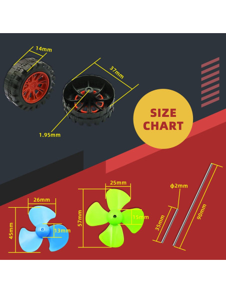 Kit de Motores DC Eléctricos CenryKay 1.5-3V 15000RPM Kit de Motores DC Eléctricos CenryKay 1.5-3V 15000RPM