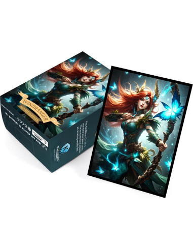 100 Fundas para Cartas Katomula WindRanger 66x88mm