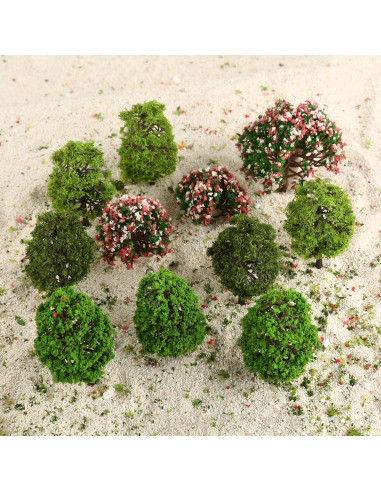 70 Árboles de Modelo HO Yetaha 3-9cm para Diorama