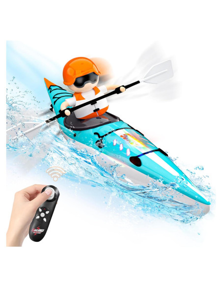 Barco Kayak RC CANKETEC Azul 2.4GHz para Niños 6-12 Años Barco Kayak RC CANKETEC Azul 2.4GHz para Niños 6-12 Años