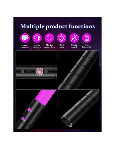 Sable de Luz jvmuSaber Doble 2-en-1 Recargable 101,6 cm Sable de Luz jvmuSaber Doble 2-en-1 Recargable 101,6 cm