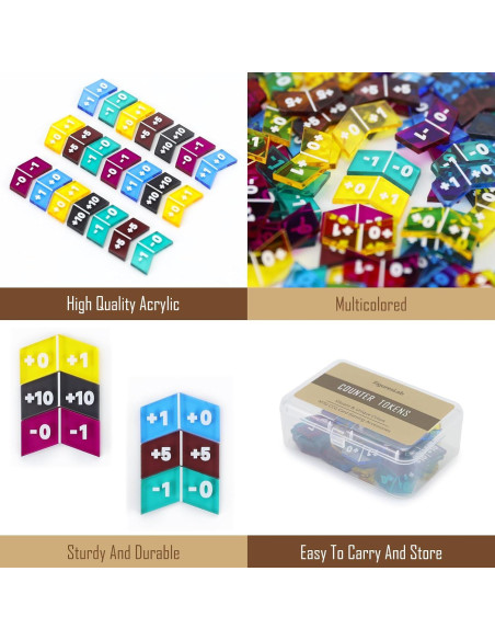 60 Piezas Contadores Coloridos MTG para Juegos de Cartas 60 Piezas Contadores Coloridos MTG para Juegos de Cartas