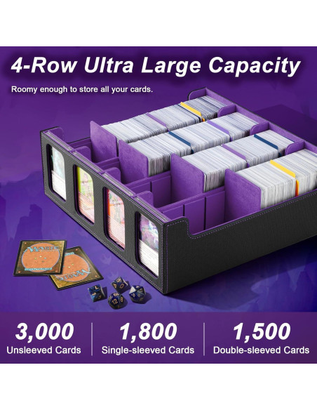 Caja de Cartas TiMOVO para 3000 Cartas Coleccionables Caja de Cartas TiMOVO para 3000 Cartas Coleccionables
