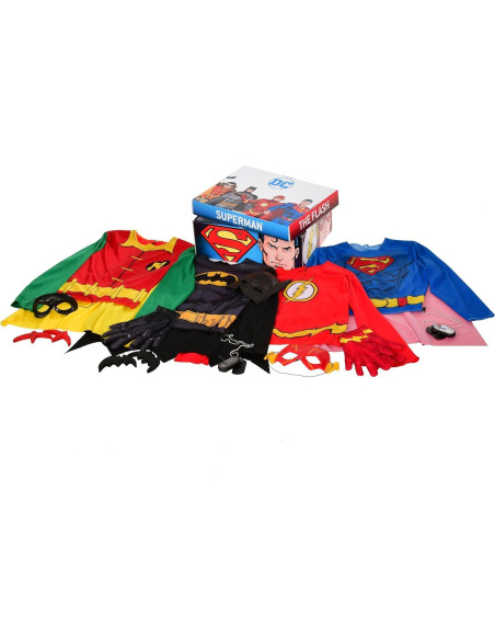 Set de Disfraces para Niños Rubie's DC Comics 21 Piezas Set de Disfraces para Niños Rubie's DC Comics 21 Piezas