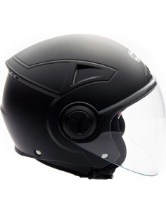 Casco Abierto MMG Blaze Negro Mate Mediano DOT 2