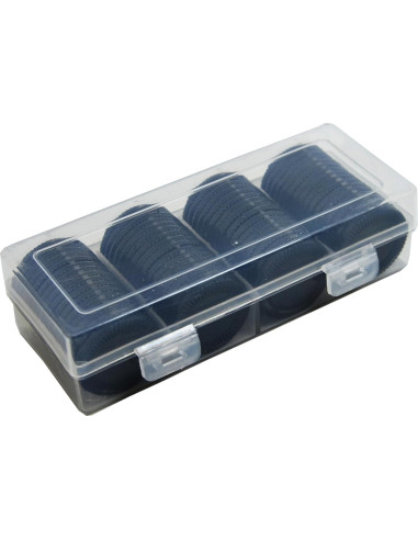 Smartdealspro 64 Fichas de Plástico 32mm con Caja de Almacenamiento