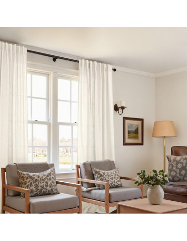 Cortinas KOUFALL 2 Paneles 132x234 cm Semi Transparentes