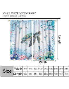 Cortinas AAVEUP Nauticas 2 Paneles 53x137 cm Opacas 2