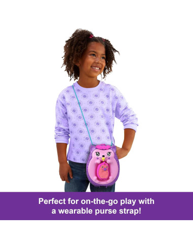 Juguete de viaje Polly Pocket Erizo 2-en-1 con 2 muñecas