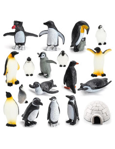 Juego de 18 Figuras de Pingüinos ONEST Juguetes Educativos