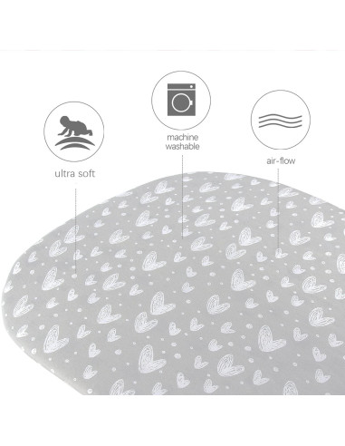 Sábanas para cuna Biloban Graco Sense2Snooze 100% algodón