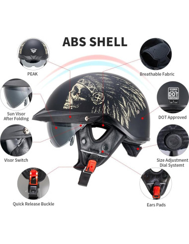 Casco Medio VCOROS VHF04 Solar Ajustable Unisex XXL