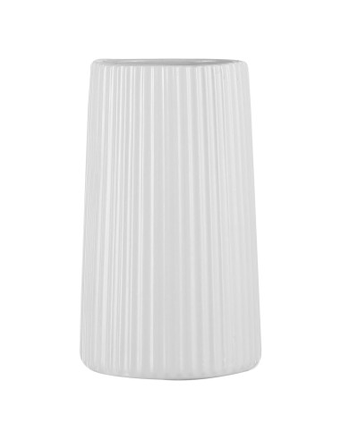 Jarrón Cerámica Blanca YANWE1 20 cm Decoración Moderna