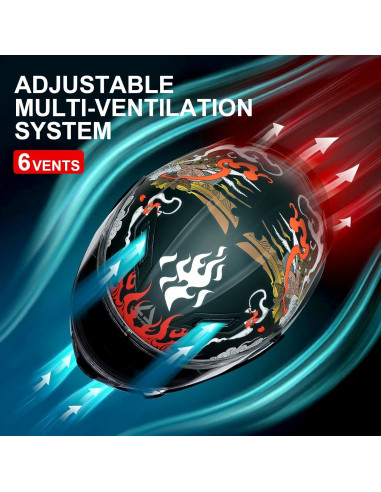Casco Integral TRIANGLE FF351 Doble Visor Solar Mediano