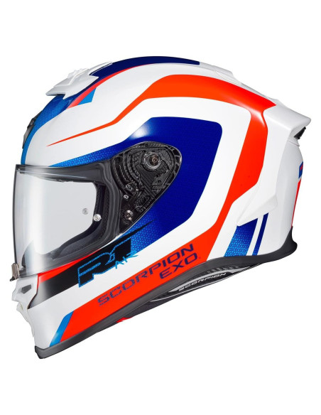 Casco Integral ScorpionEXO R1 Air 2X Grande Rojo/Blanco/Azul Casco Integral ScorpionEXO R1 Air 2X Grande Rojo/Blanco/Azul