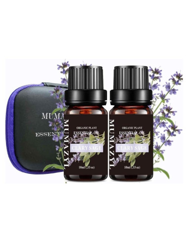 Set de Aceite Esencial de Salvia Clary MUMAZYL 2x10ml Puro
