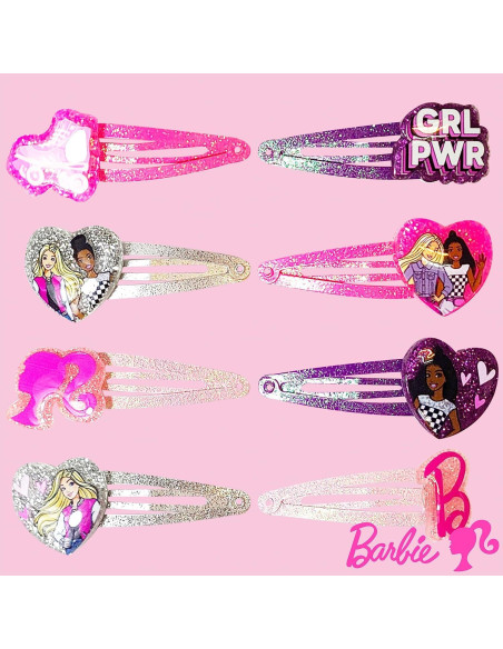 Clips de Cabello LUV HER Barbie Niñas 8 Piezas Multicolor Clips de Cabello LUV HER Barbie Niñas 8 Piezas Multicolor