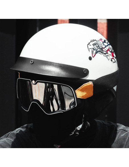 Casco Abierto ILM 210V Grande Águila para Motocicleta Casco Abierto ILM 210V Grande Águila para Motocicleta