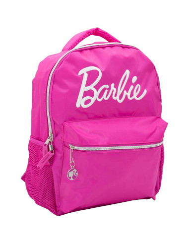 Mochila Escolar Barbie Rosa 40.6 cm con Logo Bordado