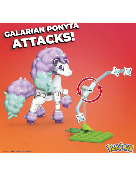Set de Construcción Mega Construx Galarian Ponyta 64 Piezas Set de Construcción Mega Construx Galarian Ponyta 64 Piezas