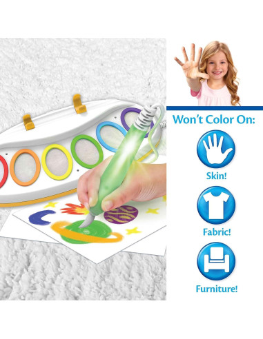 Crayola Set Pintura Color Wonder Pincel Iluminado 25 Piezas