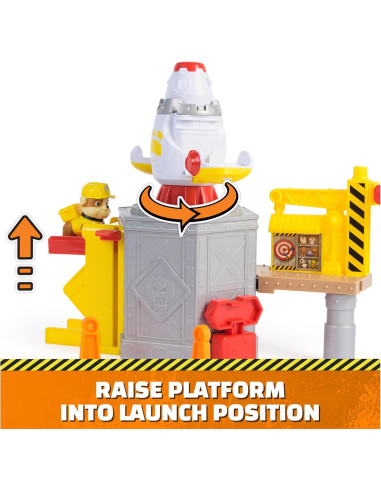 Juego de Nave Espacial Rubble & Crew con Figura 5 cm