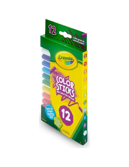 Crayola Color Sticks 12 Piezas Sin Madera No Tóxicos Crayola Color Sticks 12 Piezas Sin Madera No Tóxicos
