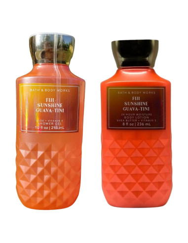 Juego de Regalo Bath and Body Works Guava-tini 10oz Gel y 8oz Loción