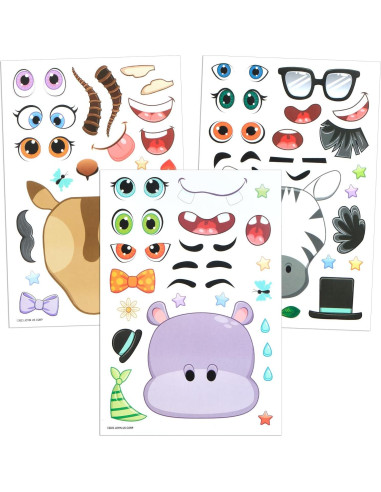 Stickers de Animales de Safari JOYIN 36 Piezas 22,86x15,24 cm