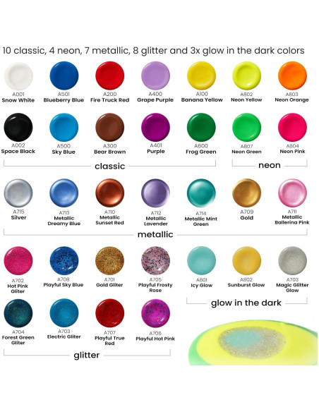Pintura Tempera ARTEZA 32 Colores 60ml Lavable Niños Pintura Tempera ARTEZA 32 Colores 60ml Lavable Niños